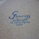 Round dish 32.5 cm Gournay signed M. Goupy for MAISON ROUARD