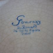 Round dish 32.5 cm Gournay signed M. Goupy for MAISON ROUARD