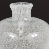 Seguso Vetri d’Arte Pulegoso vase with bubbles and handles, Murano, Italy 1950s