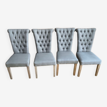 4 chaises de salle à manger casa padrino