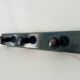 Vintage wall-mounted coat rack in lacquered wood from the 60s