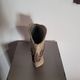 Old large brutalist stoneware ceramic vase odile pichon 60s