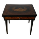 Coiffeuse ancienne style Napoléon III – Bois noirci et loupe de noyer