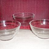 3 bols Duralex vintage