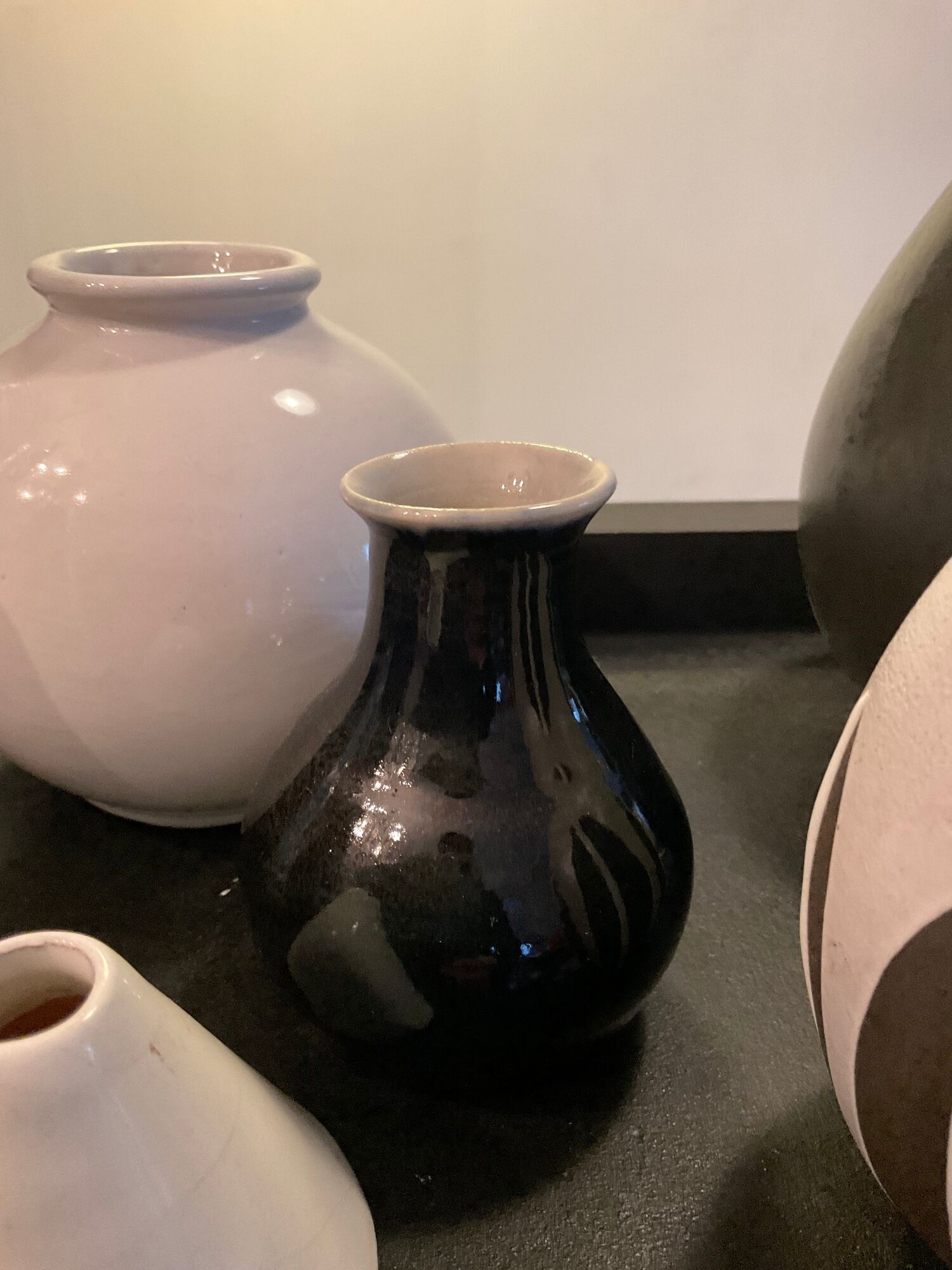 Series of 7 vintage ceramic vases 60s-70s