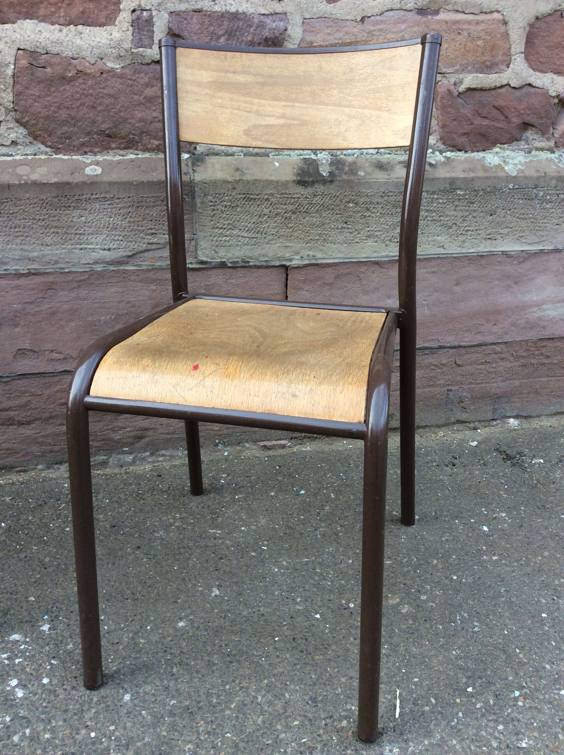 Pair of vintage Mullca school chairs