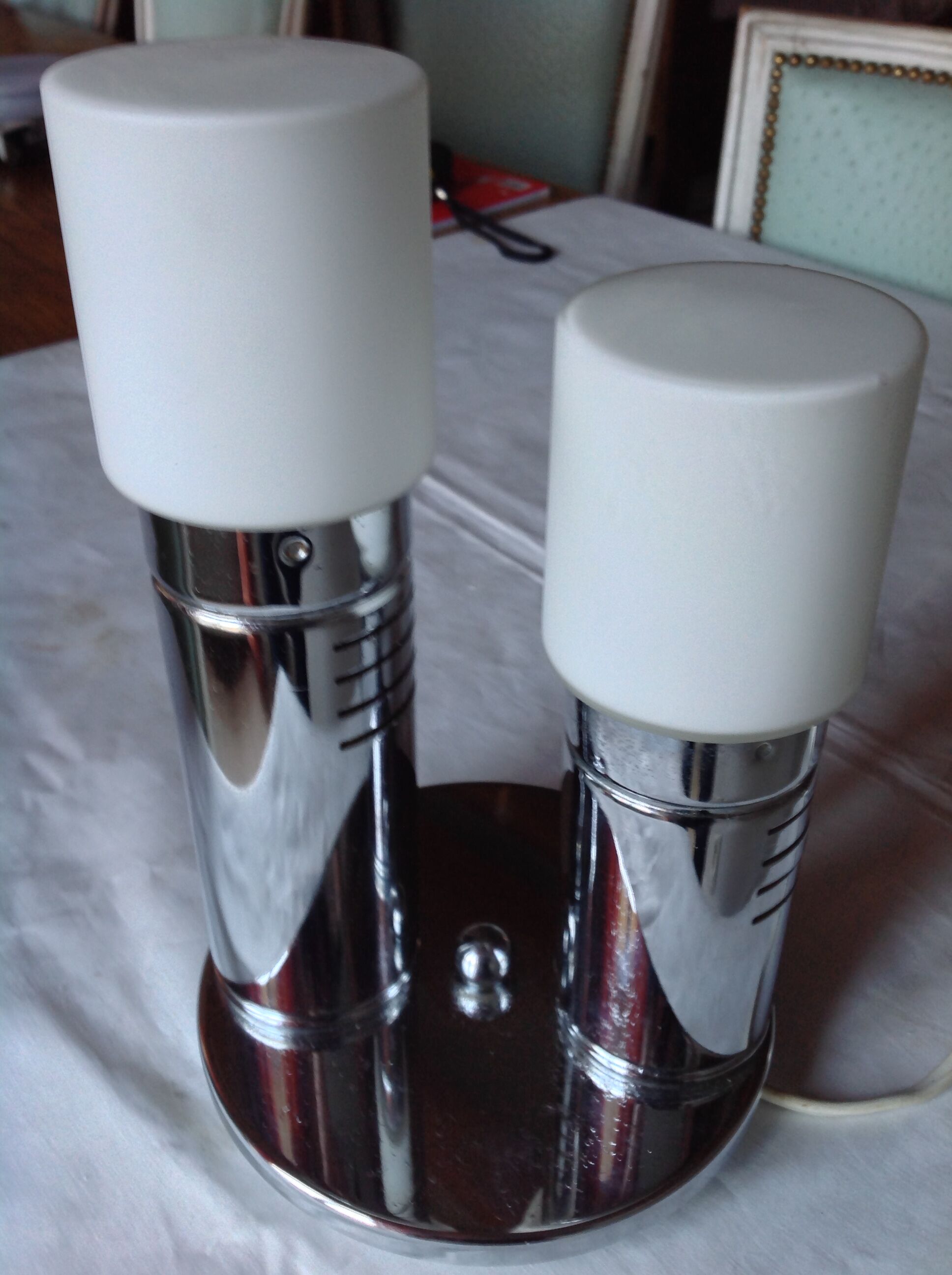 Lampe chromée année 70