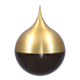 Space age drop-shaped pendant light