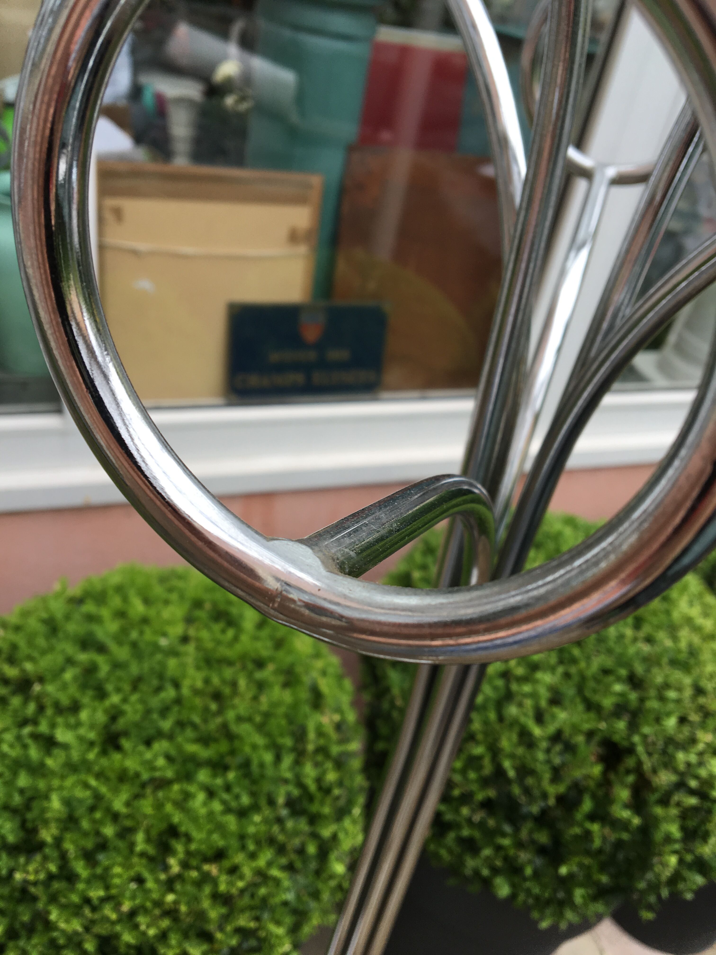 Paire de portemanteaux chrome désigner Fase