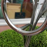 Pair of chrome coat rack designate Fase