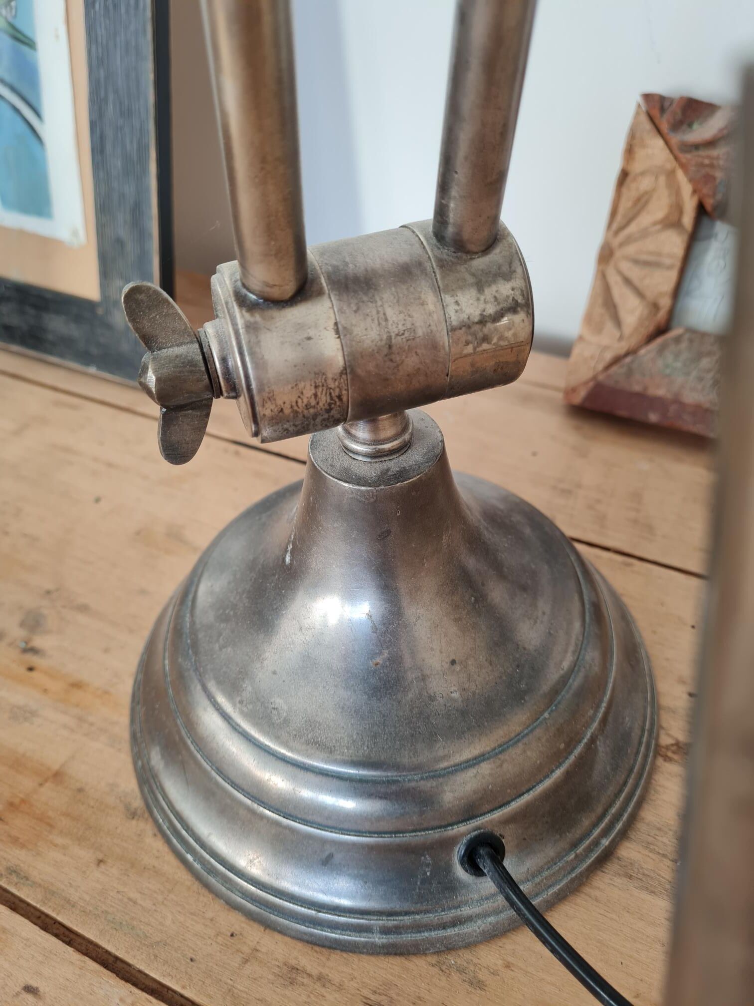 Industrial desk lamp