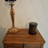Rustic master piece of furniture, bedside table, late 19th century