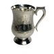 Tableware, silver-plated mug cup from the 20th century.