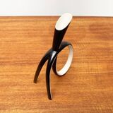 Sculptural porcelain vase from mid-century Germany by Lindner.