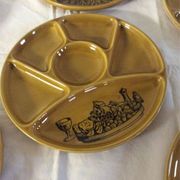 Lot d'assiettes à coquillages