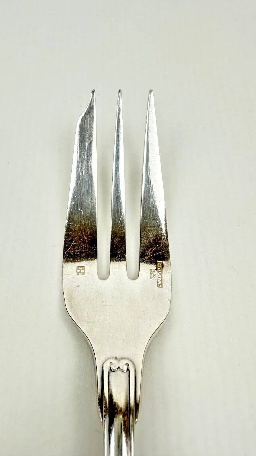 6 fourchettes à gâteau Christofle, ancien modèle Vendôme