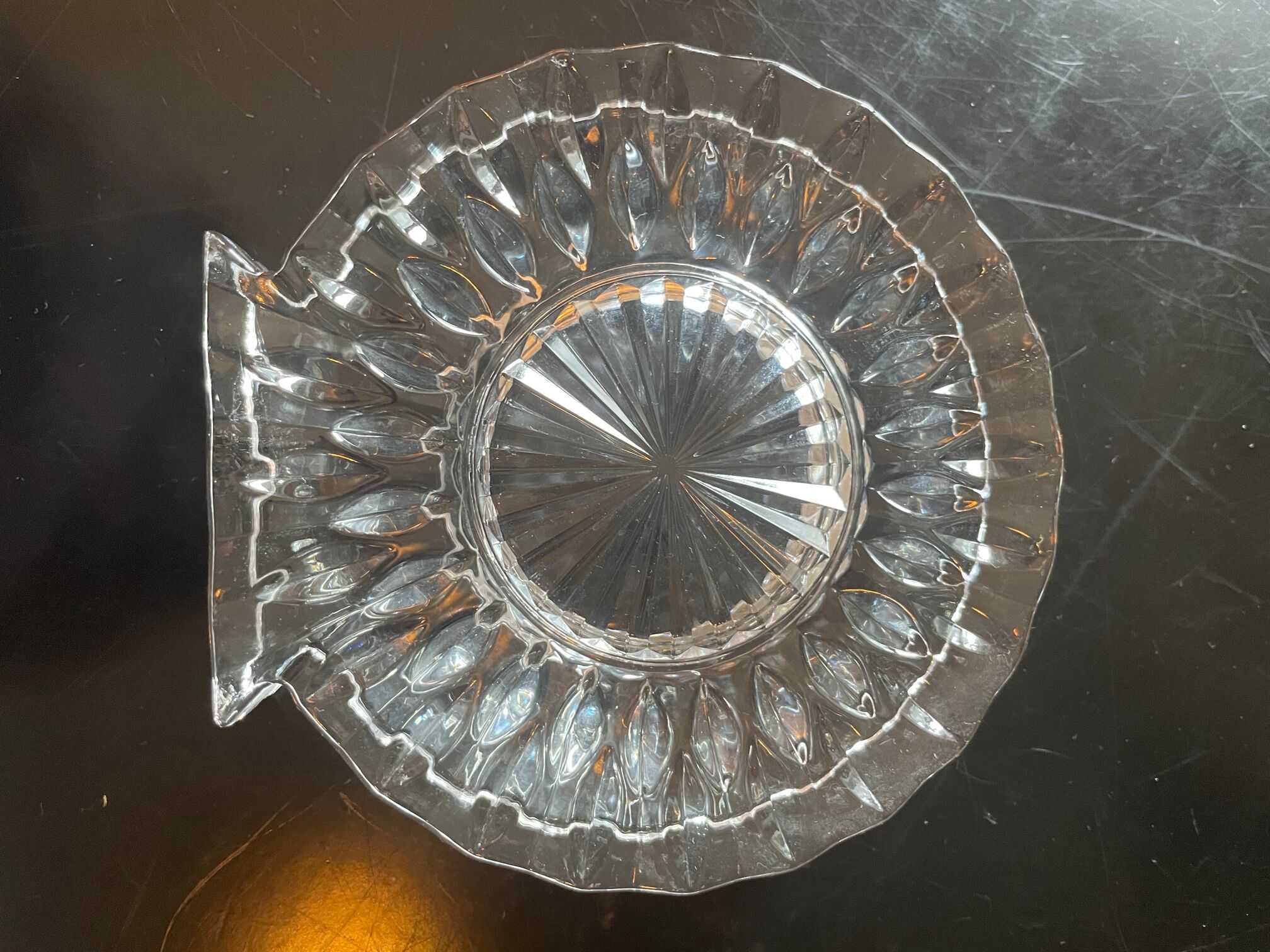 Crystal ashtray