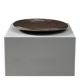 Large handmade metallic glazed ceramic bowl, circa 1980s–1990s.