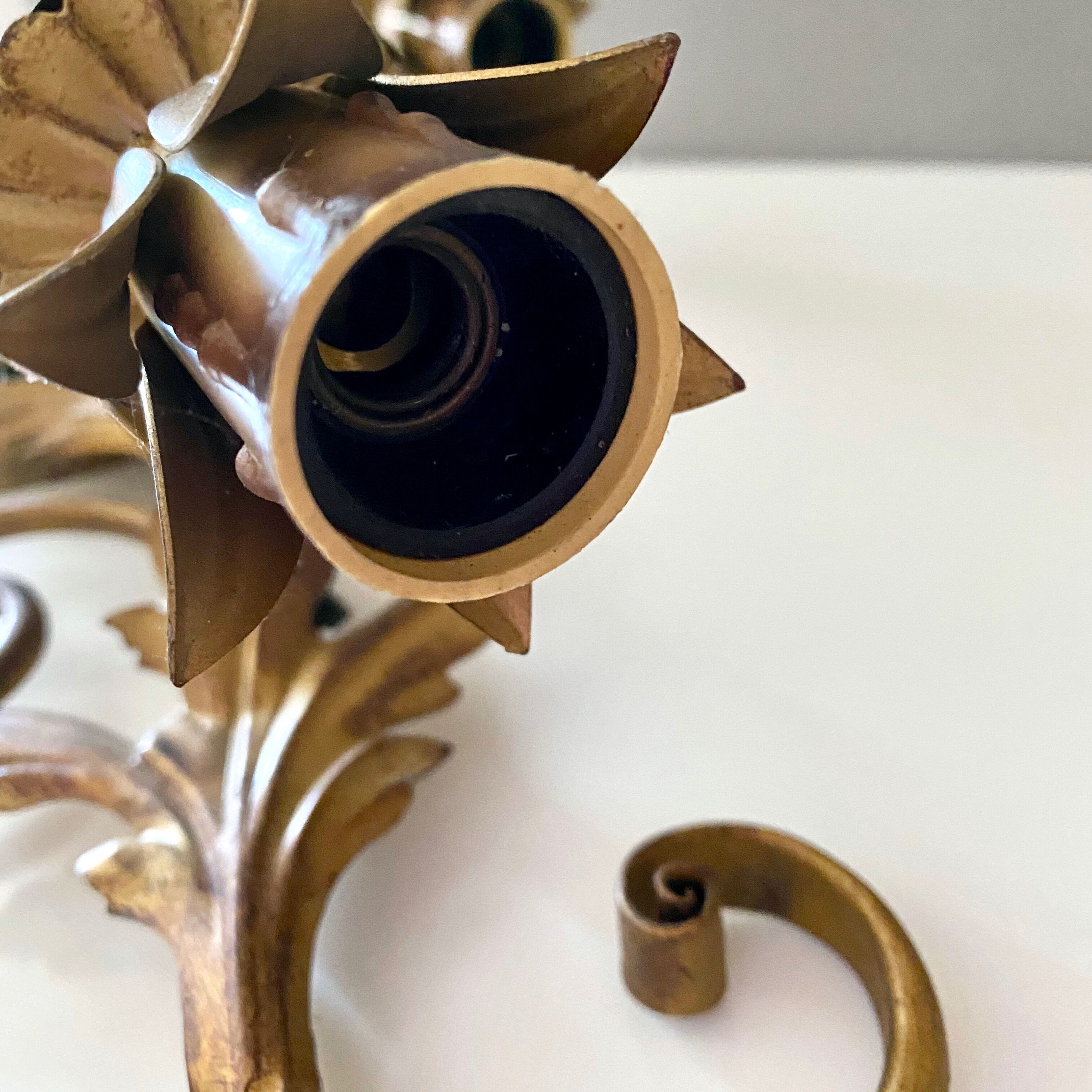 Florentine wall lamp, Regency Lamp, 60s interior.