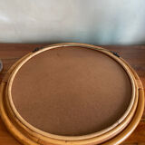 Rattan mirror