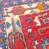 Tapis de couloir galerie fait main persan vintage hamadan 296 x 103