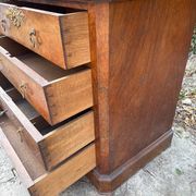 Commode de toilette ancienne en bois L. Soubrier