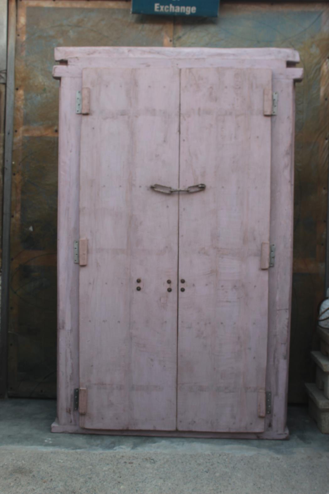 Indian door in old teak