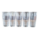 5 vintage BP Bormioli glasses