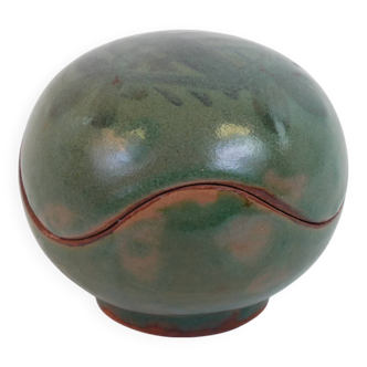 Small enamelled ceramic box empty pocket