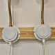 Paire d'appliques blanches design 1950.