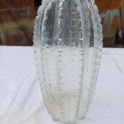 Vase année 60 en verre granité