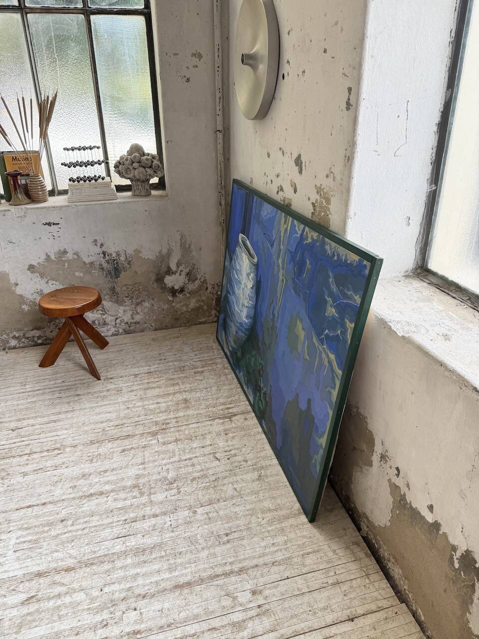 Saunière Audouze XL blue jar painting