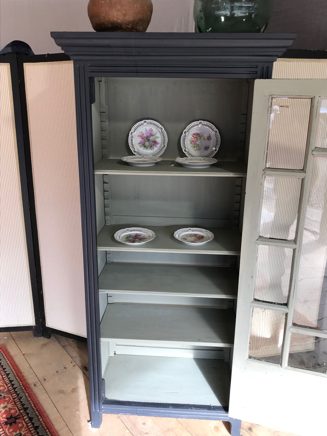 Parisian glass cabinet