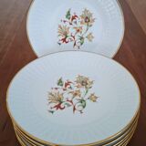 Fernand Deshoulières Chauvigny Porcelain Dinner Plates