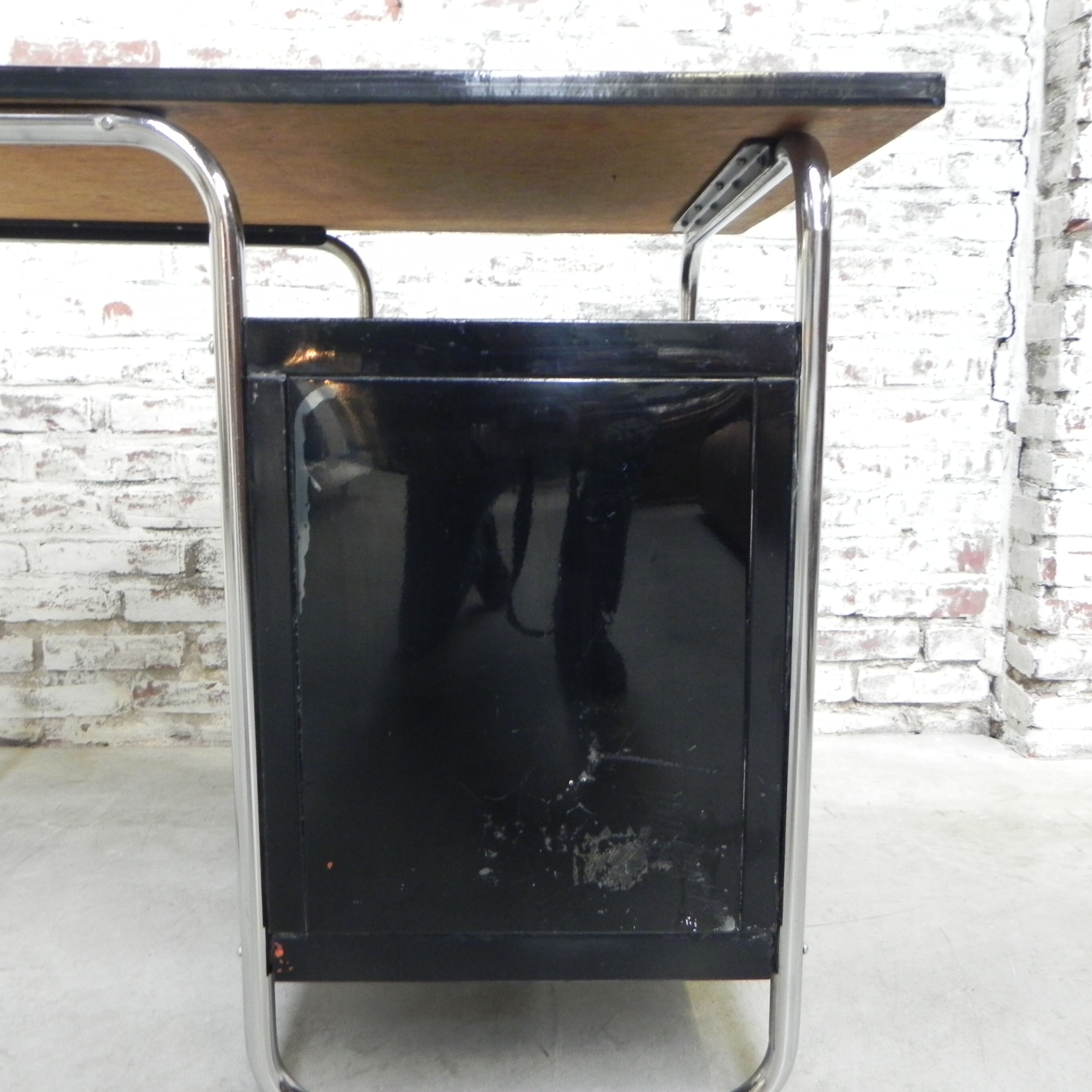 Vintage desk with formica top, Torck