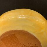 Cazaux Biarritz ceramic yellow and blue bowl