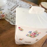 Pot "sucre" flowers and gilding