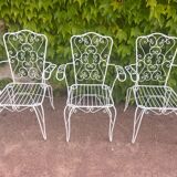 Fauteuils provençaux en fer forgé