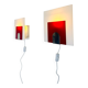 Minimalist Postmodern Wall Lights by Nafa Nybro Armaturfabrik, Sweden 1980s