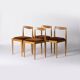 Dining set by Drevotvar and set of 3 chairs by Jasienica, Poland