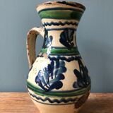 Enamelled terracotta water pitcher