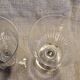 2 Verres a eau/Vin anciens à fines cotes - Cristal de Baccarat
