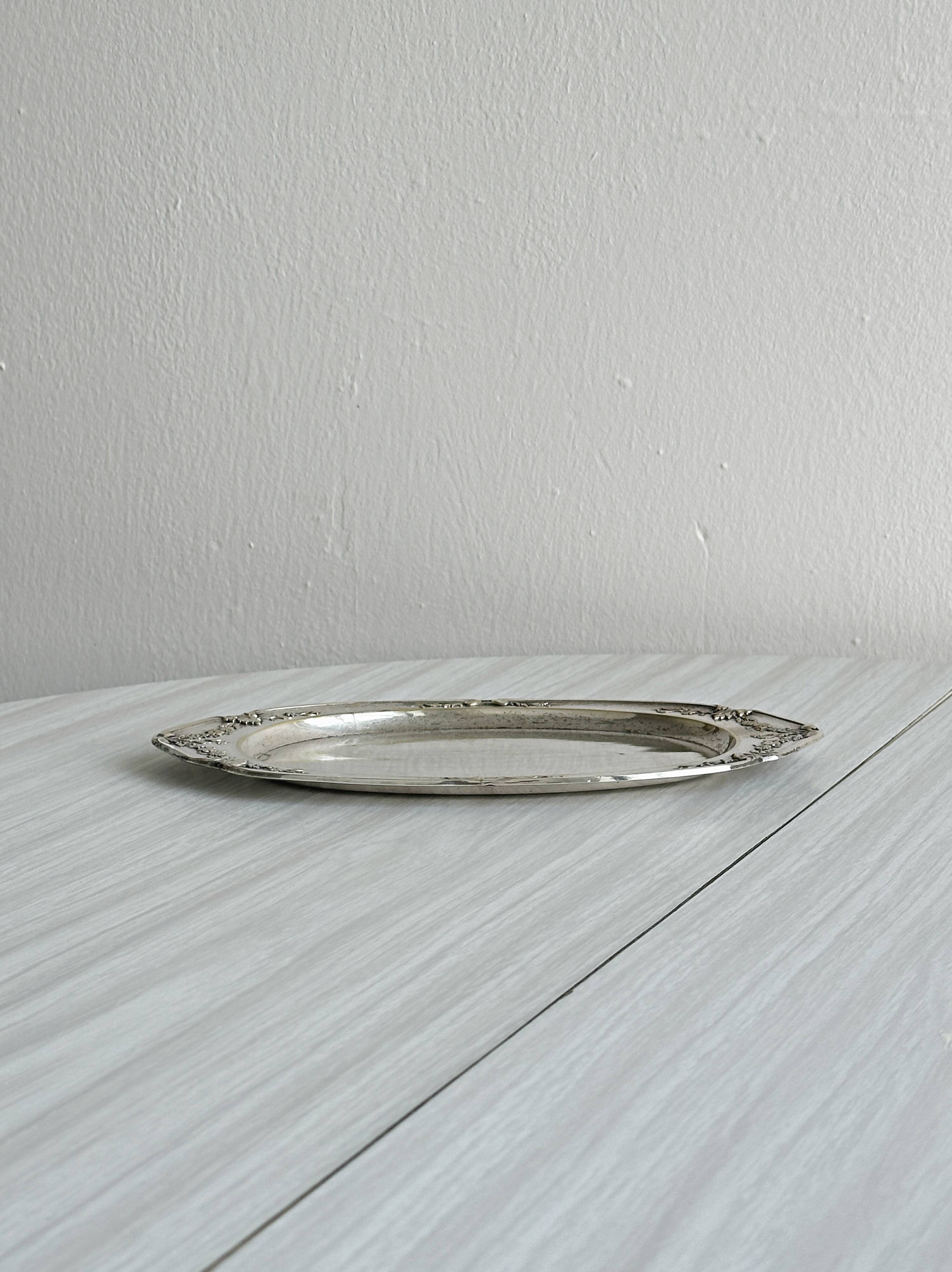 Small silver-plated tray