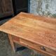 Old French rustic coffee table in cherry wood.