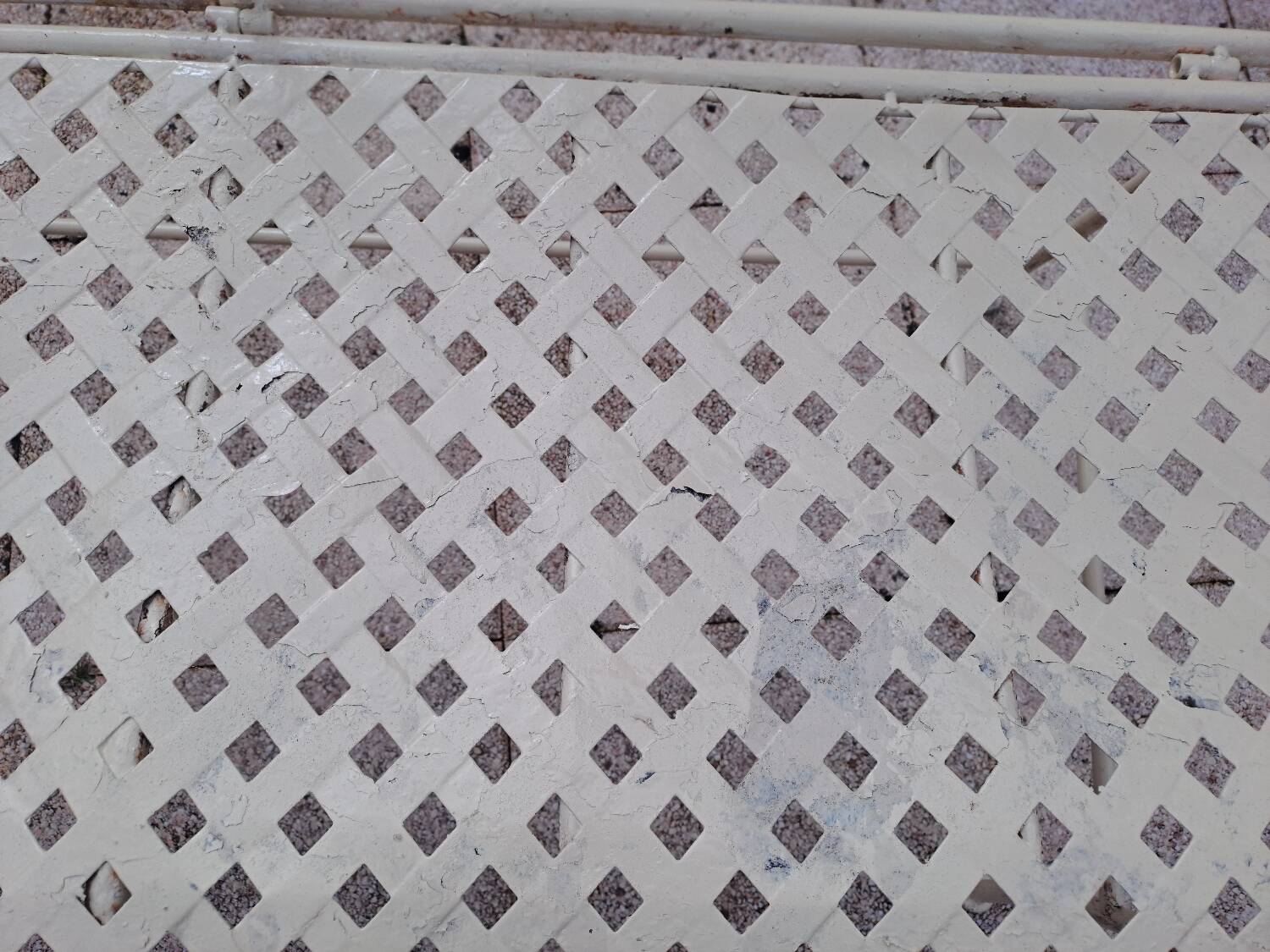 Wrought iron garden bench