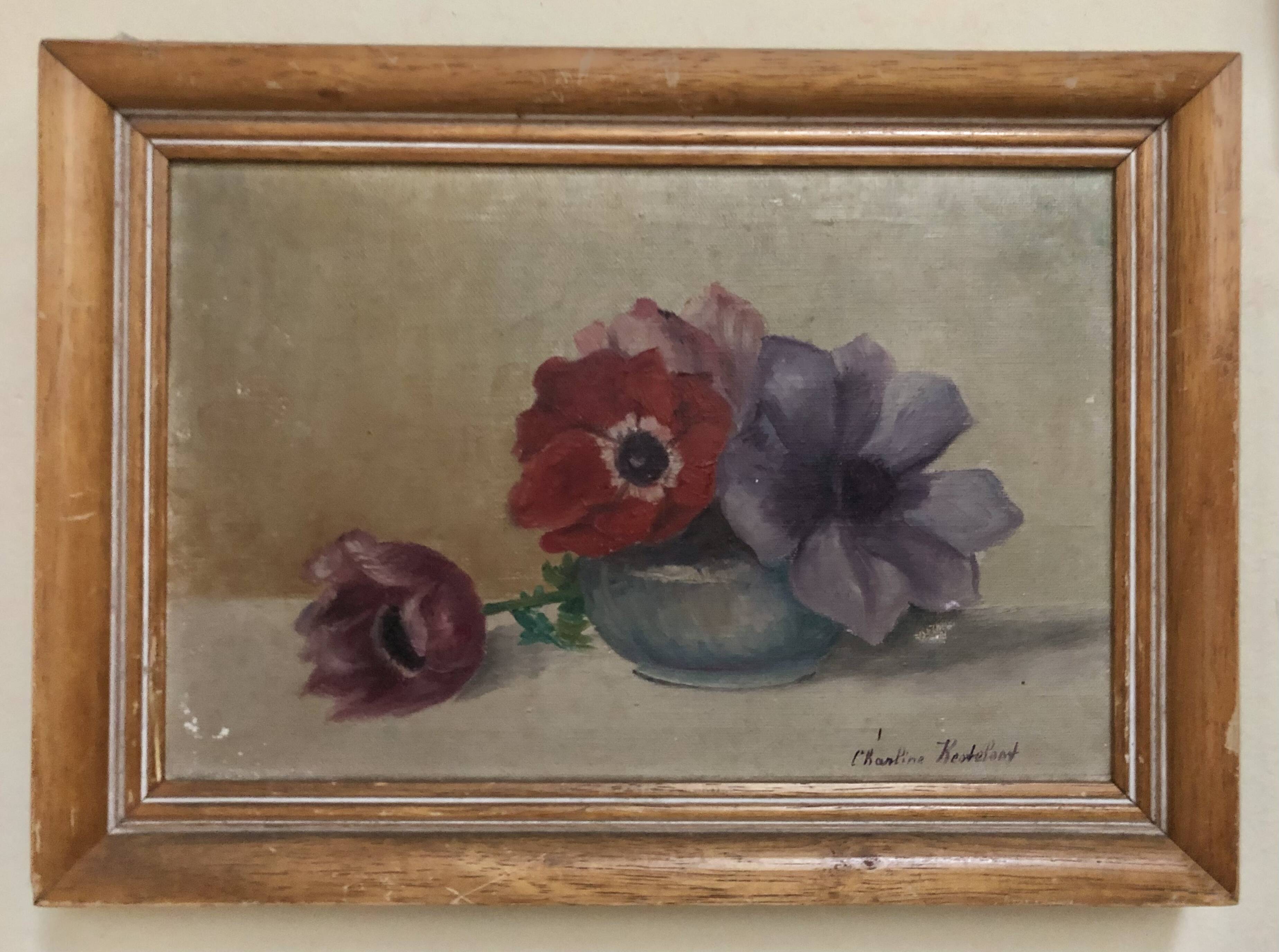 Small still life painting of flowers