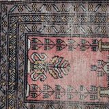 Tapis de Prière Vintage Bukhara en Laine, Années 1950, Pièce Authentique
