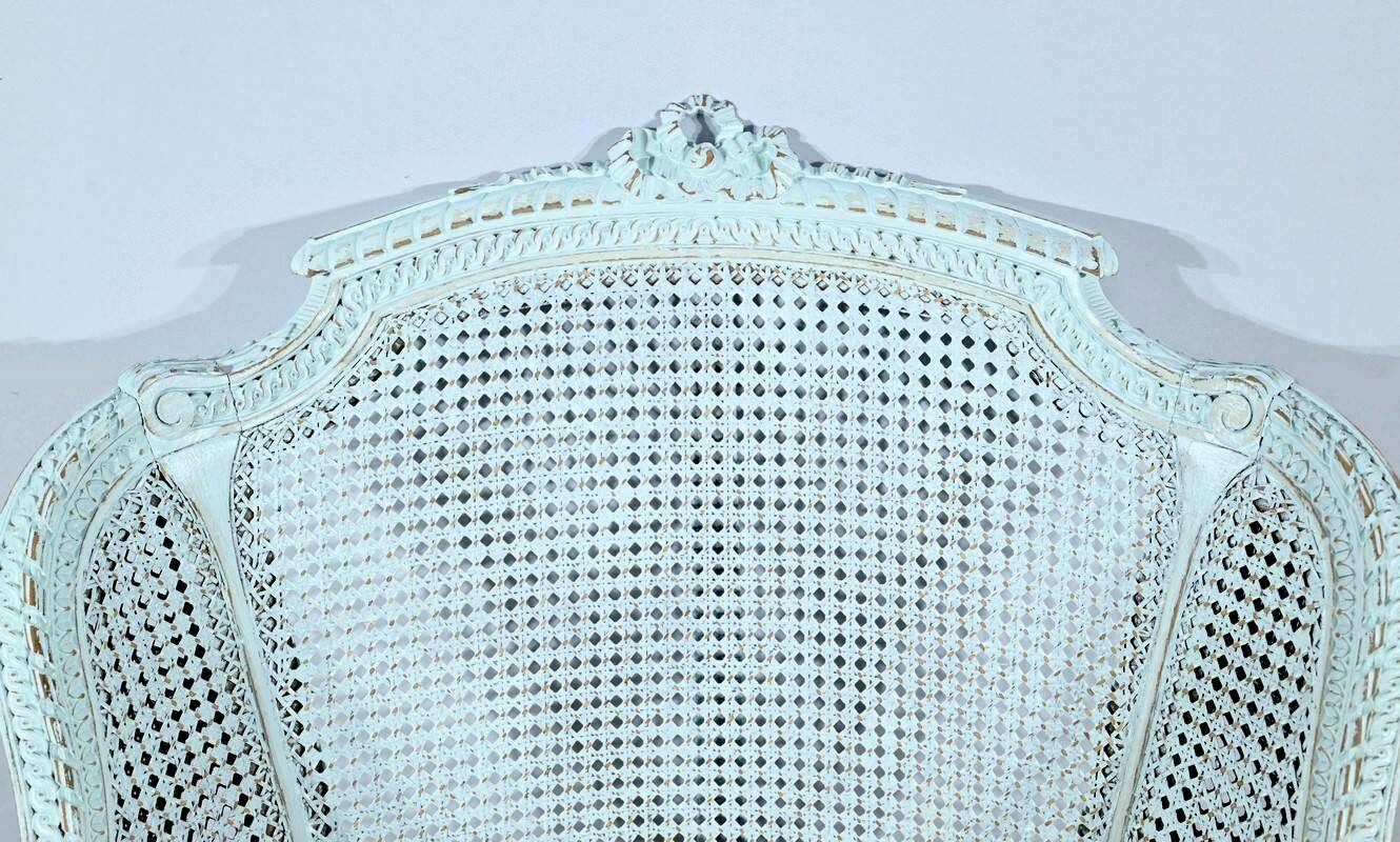 Broken Beech Duchess with Rechampi, Louis XVI style – 2nd part of the 19th century