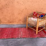 Red Boujad Moroccan rug - 95 x 235 cm