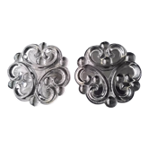 Pair of glass bottle coasters Embossed décor